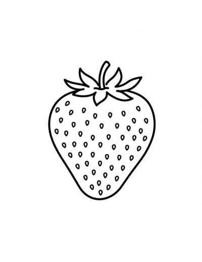 strawberry coloring pages
